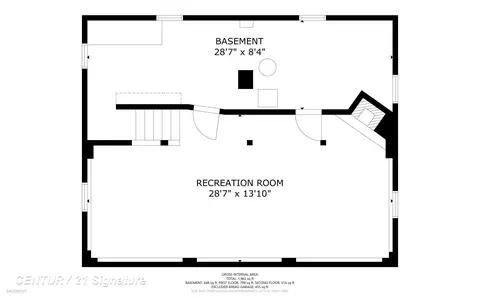 Floorplan - 535 Warren, Flushing, MI 48433 photo 1 of 4