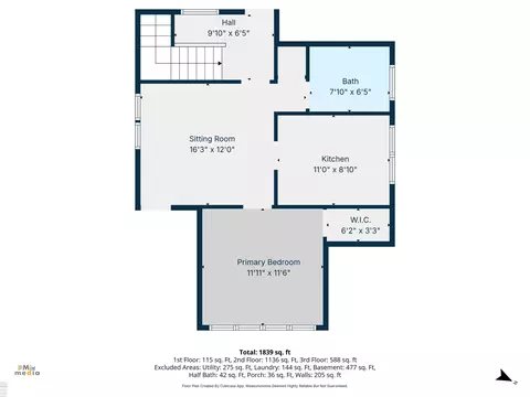 Floorplan - 883 St Clair, Grosse Pointe, MI 48230 photo 2 of 3