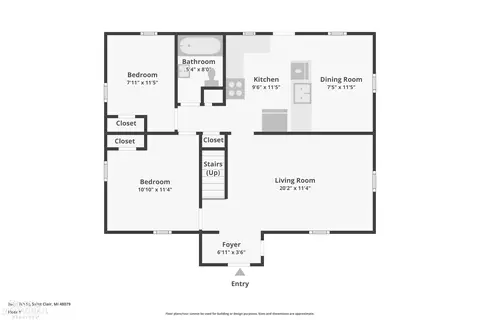 Floorplan - 209 S 7th, Saint Clair, MI 48079 photo 1 of 1