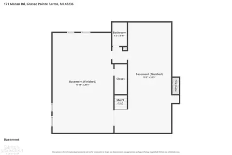 Floorplan - 171 Moran, Grosse Pointe Farms, MI 48236 photo 3 of 4