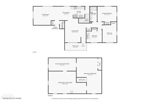 Floorplan - 3970 Mayer, Casco, MI 48064 photo 3 of 3