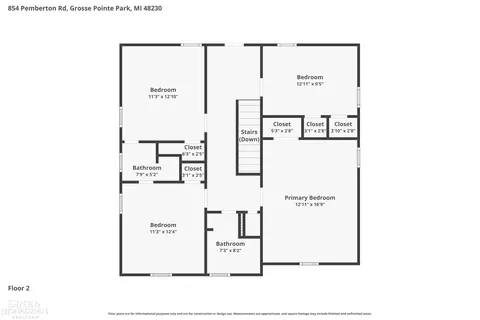 Floorplan - 854 Pemberton, Grosse Pointe Park, MI 48230 photo 4 of 4