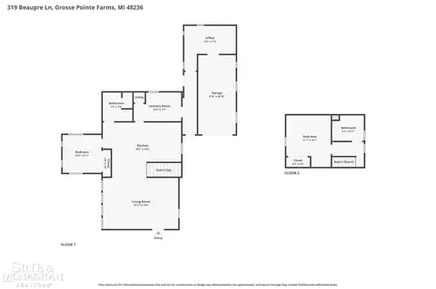 Floorplan - 319 Beaupre, Grosse Pointe Farms, MI 48236 photo 1 of 2