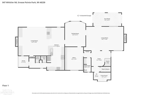 Floorplan - 847 Whittier, Grosse Pointe Park, MI 48230 photo 4 of 4