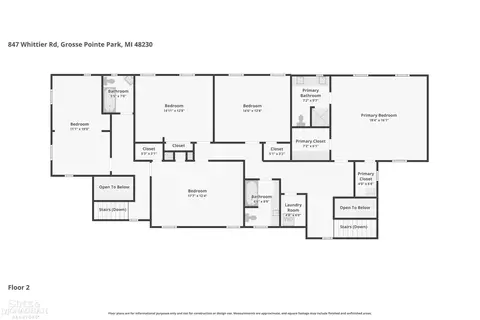 Floorplan - 847 Whittier, Grosse Pointe Park, MI 48230 photo 3 of 4