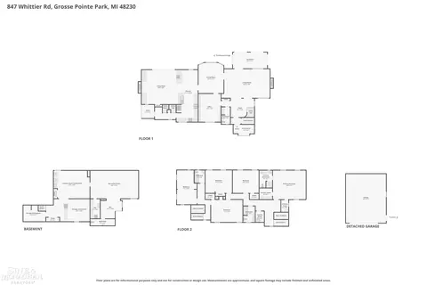 Floorplan - 847 Whittier, Grosse Pointe Park, MI 48230 photo 1 of 4