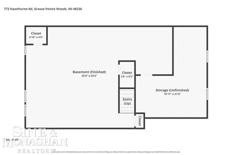 Floorplan - 773 Hawthorne, Grosse Pointe Woods, MI 48236 photo 1 of 4