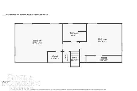 Floorplan - 773 Hawthorne, Grosse Pointe Woods, MI 48236 photo 2 of 4