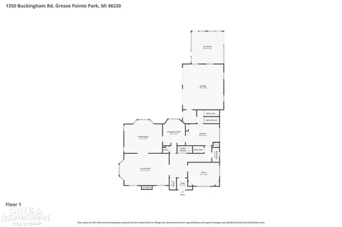 Floorplan - 1350 Buckingham, Grosse Pointe Park, MI 48230 photo 1 of 2