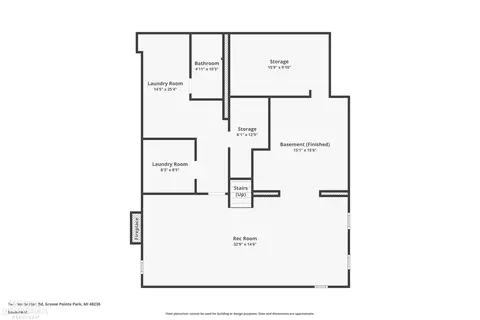 Floorplan - 764 Pemberton, Grosse Pointe Park, MI 48230 photo 3 of 4