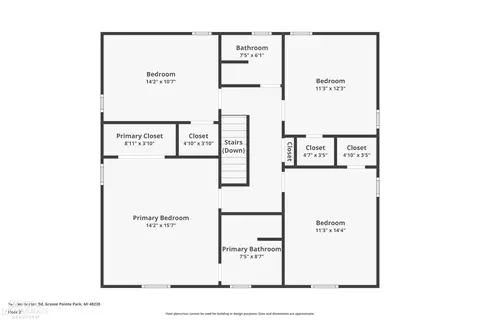 Floorplan - 764 Pemberton, Grosse Pointe Park, MI 48230 photo 2 of 4