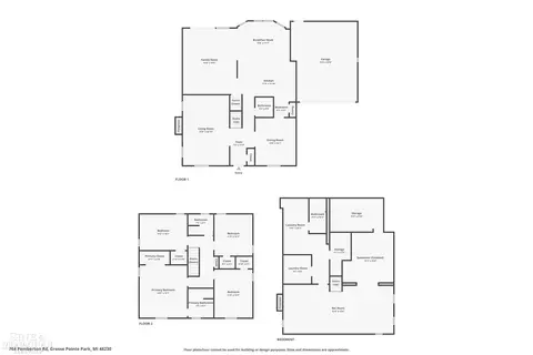 Floorplan - 764 Pemberton, Grosse Pointe Park, MI 48230 photo 4 of 4