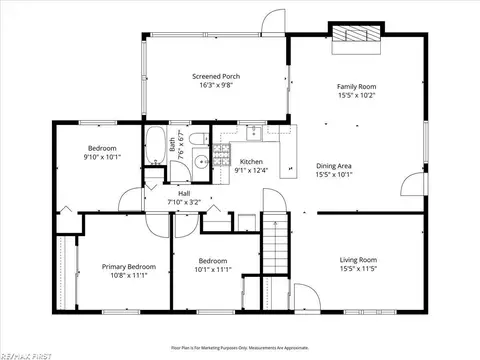 Floorplan - 17523 Moors, Fraser, MI 48026 photo 2 of 3