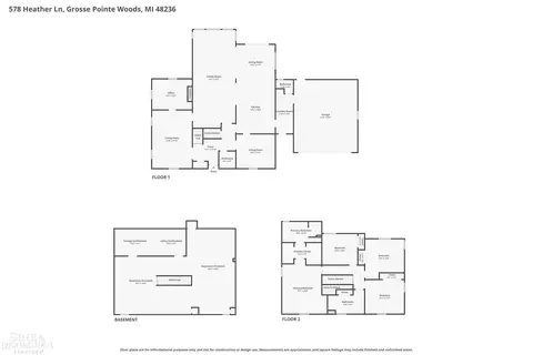 Floorplan - 578 Heather, Grosse Pointe Woods, MI 48236 photo 4 of 4