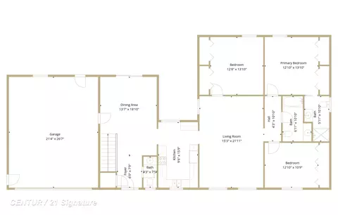 Floorplan - 526 S Maple, Hemlock, MI 48626 photo 1 of 3