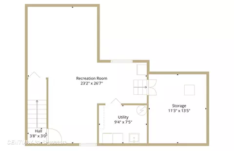 Floorplan - 526 S Maple, Hemlock, MI 48626 photo 2 of 3