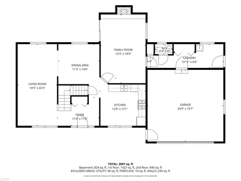 Floorplan - 3183 Bridle, Flint, MI 48507 photo 3 of 7