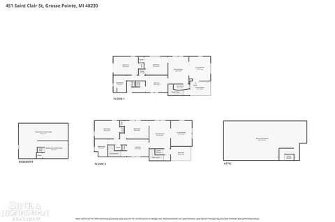 Floorplan - 451 Saint Clair, Grosse Pointe, MI 48230 photo 1 of 3