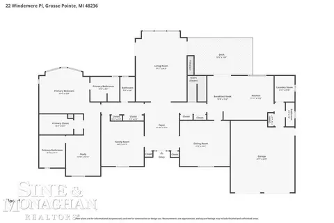 Floorplan - 22 Windemere, Grosse Pointe Farms, MI 48236 photo 1 of 3