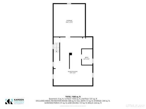 Floorplan - 1225 N Second, Ishpeming, MI 49849 photo 1 of 4