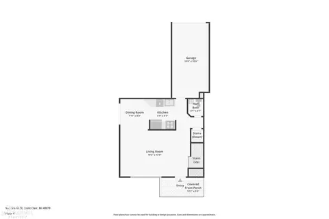 Floorplan - 935 Brown, Saint Clair, MI 48079 photo 2 of 3