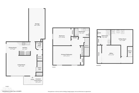 Floorplan - 935 Brown, Saint Clair, MI 48079 photo 3 of 3