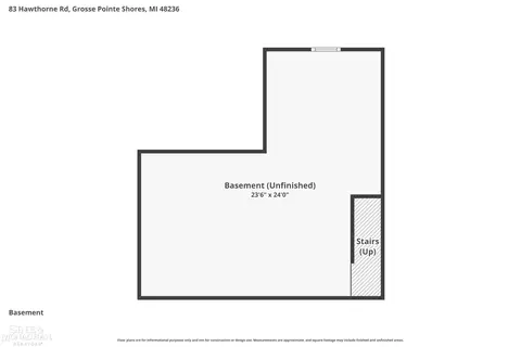Floorplan - 83 Hawthorne, Grosse Pointe Shores, MI 48236 photo 3 of 4