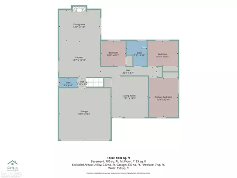 Floorplan - 3824 Dawson, Warren, MI 48092 photo 2 of 3