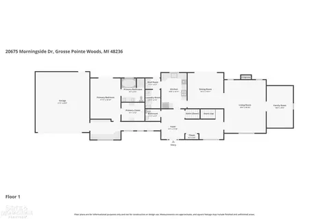 Floorplan - 20675 Morningside, Grosse Pointe, MI 48236 photo 1 of 4