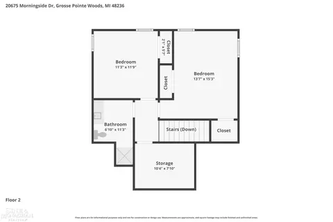 Floorplan - 20675 Morningside, Grosse Pointe, MI 48236 photo 2 of 4