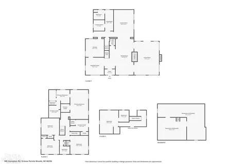 Floorplan - 580 Hampton, Grosse Pointe Woods, MI 48236 photo 5 of 5
