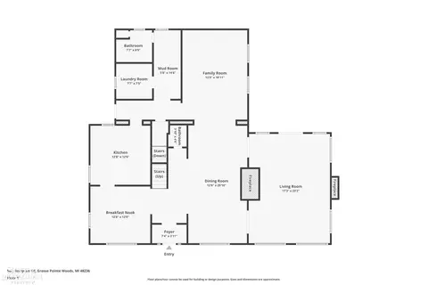 Floorplan - 580 Hampton, Grosse Pointe Woods, MI 48236 photo 1 of 5