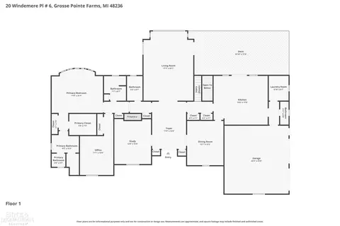 Floorplan - 20 Windemere, Grosse Pointe Farms, MI 48236 photo 1 of 3
