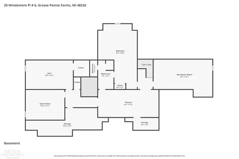 Floorplan - 20 Windemere, Grosse Pointe Farms, MI 48236 photo 2 of 3