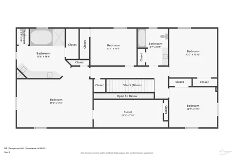 Floorplan - 250 E Temperance, Temperance, MI 48182 photo 1 of 3
