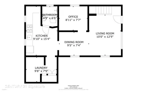 Floorplan - 455 Deland, Flushing, MI 48433 photo 2 of 4