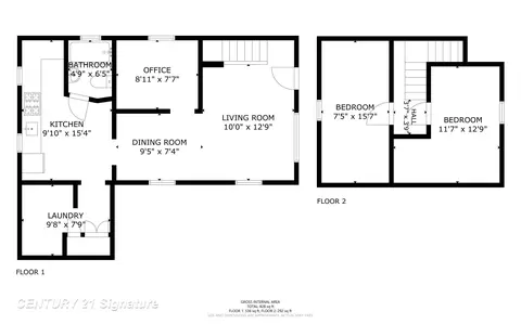 Floorplan - 455 Deland, Flushing, MI 48433 photo 1 of 4