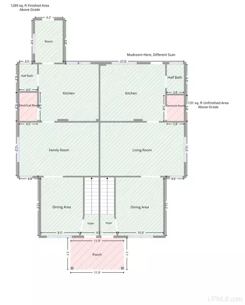Floorplan - 313-315 E Pearl, Ishpeming, MI 49849 photo 4 of 6