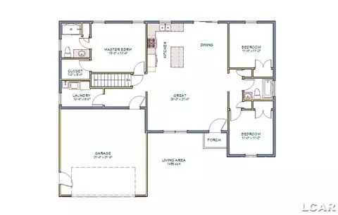 Floorplan - 3200 Pender, Adrian, MI 49221 photo 1 of 1
