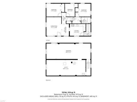 Floorplan - 3922 Hogarth, Flint, MI 48532 photo 5 of 6