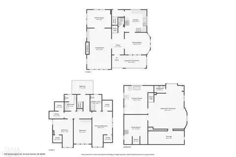 Floorplan - 759 Washington, Grosse Pointe, MI 48230 photo 4 of 4