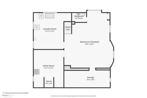 Floorplan - 759 Washington, Grosse Pointe, MI 48230 photo 3 of 4