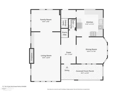Floorplan - 759 Washington, Grosse Pointe, MI 48230 photo 1 of 4