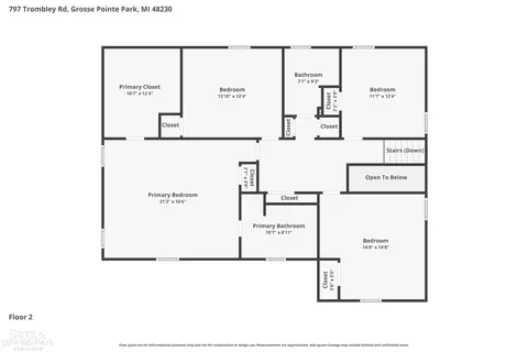Floorplan - 797 Trombley, Grosse Pointe Park, MI 48230 photo 2 of 4