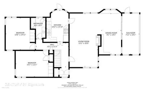 Floorplan - 1702 Overhill, Flint, MI 48503 photo 2 of 4