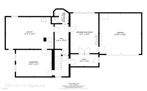 Floorplan - 1702 Overhill, Flint, MI 48503 photo 4 of 4