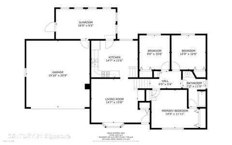 Floorplan - 4350 Captains, Flint, MI 48507 photo 2 of 3