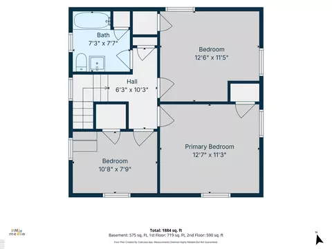 Floorplan - 1342 Hollywood, Grosse Pointe Woods, MI 48236 photo 2 of 3