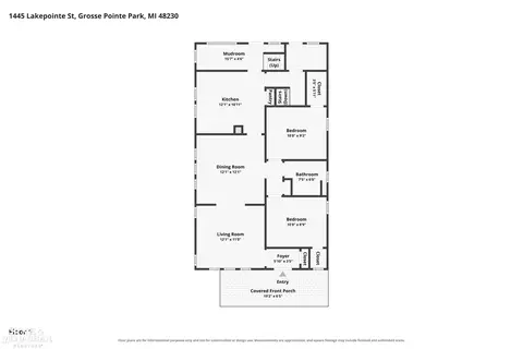 Floorplan - 1445 Lakepointe, Grosse Pointe Park, MI 48230 photo 1 of 4