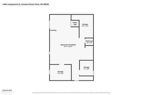 Floorplan - 1445 Lakepointe, Grosse Pointe Park, MI 48230 photo 3 of 4
